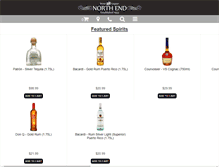 Tablet Screenshot of northendliquors.com